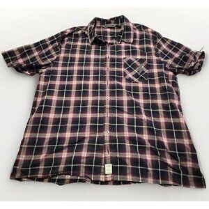 Harley Davidson Short Sleeve Button Shirt Mens‎ 2XLarge Motorcycle Plaid